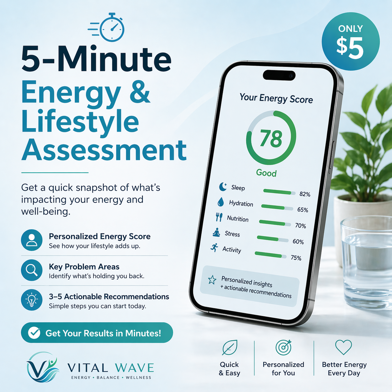 5-Minute Energy & Lifestyle Assessment