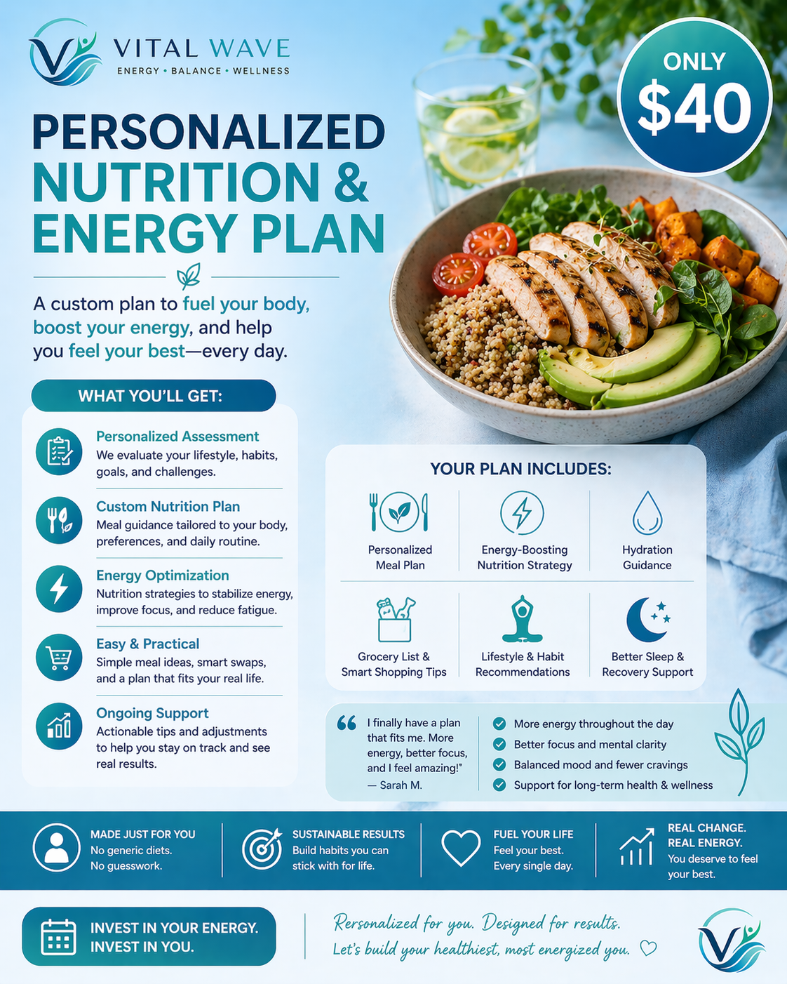 Personalized Nutrition & Energy Plan